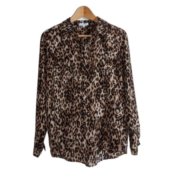 Pleione Tops - Pleione Silky Leopard top